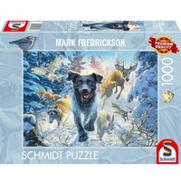 Schwarzer Labrador im Schnee Schwarzer Labrador im Schnee von Carletto