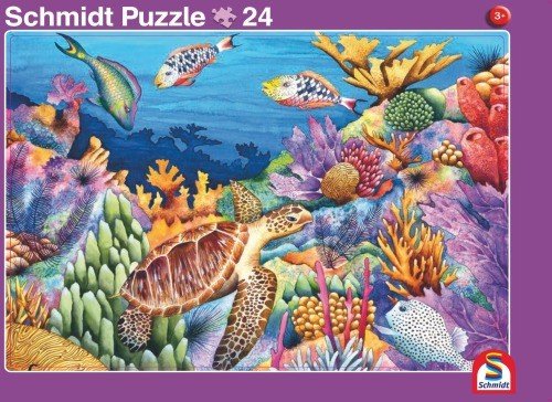 2er-Set Rahmenpuzzle Meer und Afrika 24 + 40 Teile von Schmidt Spiele
