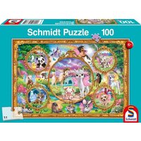 Animal Club, Einhorn-Tierwelt (Kinderpuzzle) von Schmidt Spiele