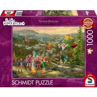 Schmidt 58424 - Thomas Kinkade, Bibi Blocksberg, Junghexentreffen, Puzzle, 1000 Teile von Schmidt Spiele