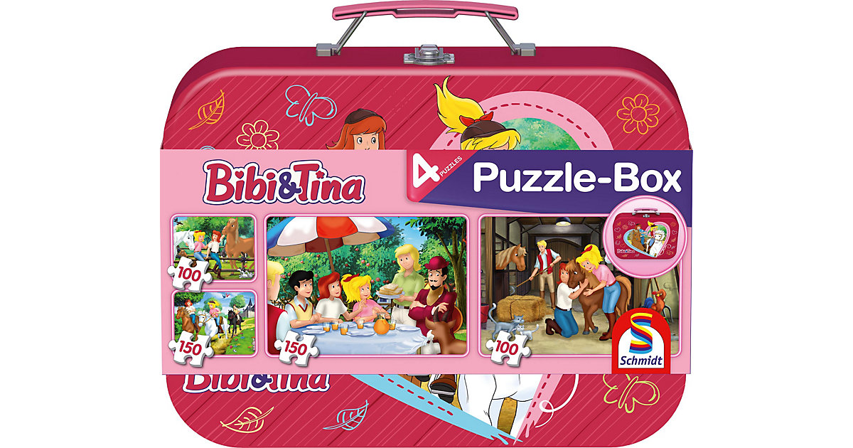 Bibi & Tina, 2 x 100, 2 x 150 Teile im Metallkoffer Bibi & Tina, 2 x 100, 2 x 150 Teile im Metallkoffer von Schmidt Spiele