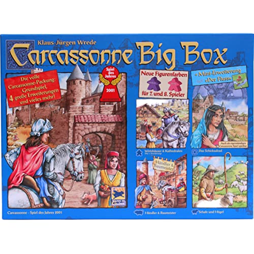 Hans im Gl Carcassonne Big Box 2014 - Grundspiel mit Fluss & 4 Erweiterungen von Hans im Gl
