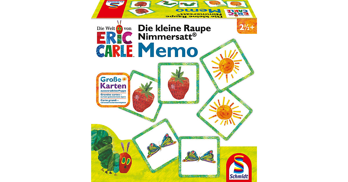 Die kleine Raupe Nimmersatt, Memo Die kleine Raupe Nimmersatt, Memo von Schmidt Spiele
