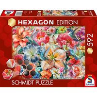 Hexagon Puzzle, Große Blüten, 592 Teile Hexagon Puzzle, Große Blüten, 592 Teile von Schmidt Spiele GmbH