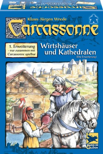Hans im Glück 48131 - Carcassonne 1. Erweiterung "Wirtshäuser & Kathedralen" von Schmidt Spiele