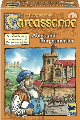 Hans im Glück 48177 - Carcassonne 5. Erweiterung "Abtei und Bürgermeister" von Schmidt Spiele
