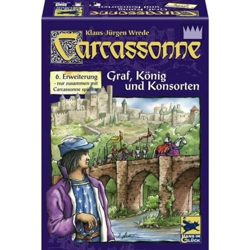 Hans im Glück 48180 - Carcassonne 6. Erweiterung "Graf, König und Konsorten" von Schmidt Spiele