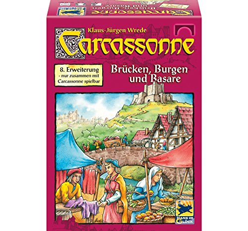 Hans im Glück 48201 - Carcassonne 8. Erweiterung "Burgen und Brücken" von Schmidt Spiele