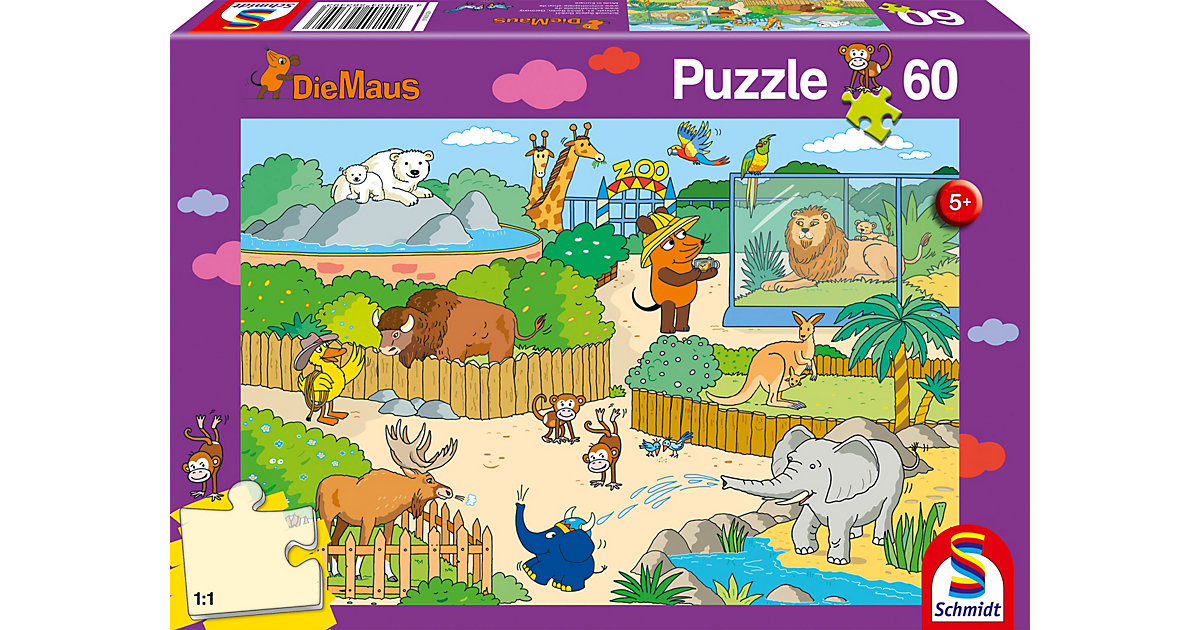 Im Zoo, 60 Teile von Schmidt Spiele