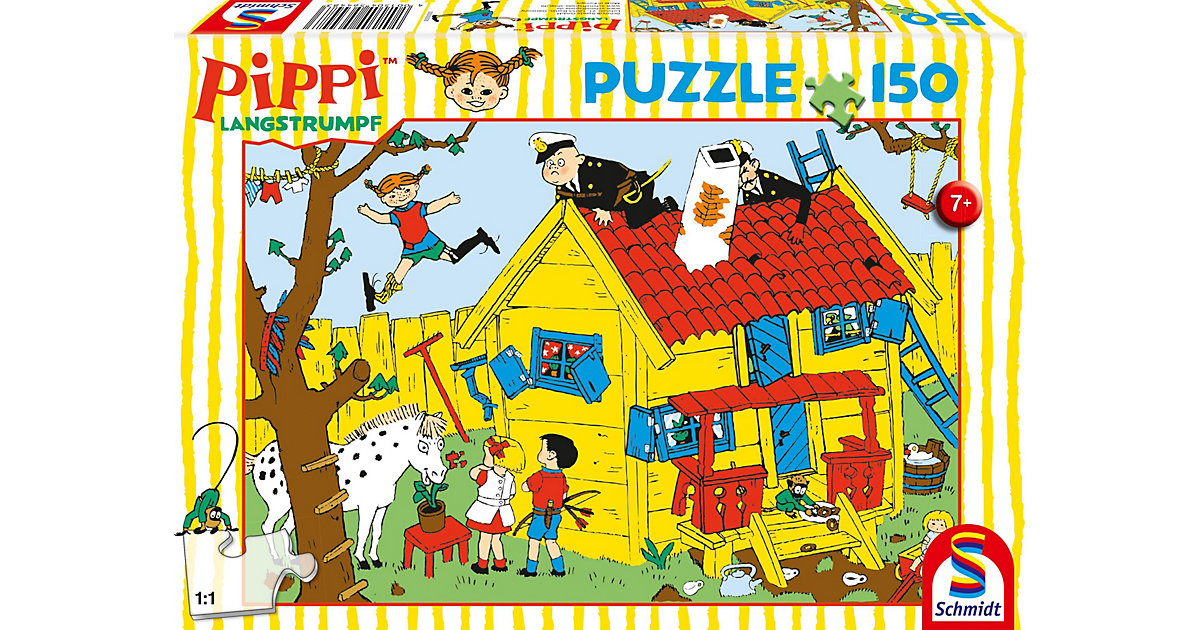 Kinderpuzzle Pippi, Villa Kunterbunt, 150 Teile von Schmidt Spiele
