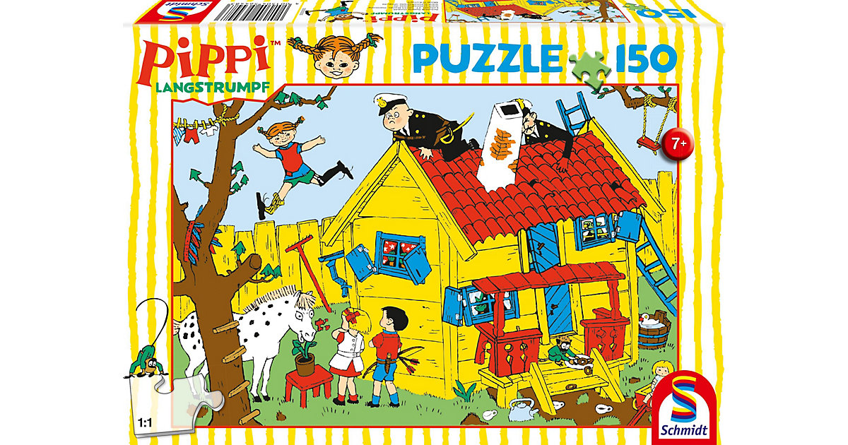 Kinderpuzzle Pippi, Villa Kunterbunt, 150 Teile Kinderpuzzle Pippi, Villa Kunterbunt, 150 Teile von Schmidt Spiele