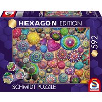 Hexagon Puzzle, Mandala-Steine, 592 Teile Hexagon Puzzle, Mandala-Steine, 592 Teile von Schmidt Spiele GmbH