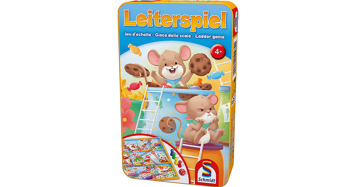 Mitbringspiel Leiterspiel, Reisespiel in der Metalldose Mitbringspiel Leiterspiel, Reisespiel in der Metalldose von Schmidt Spiele