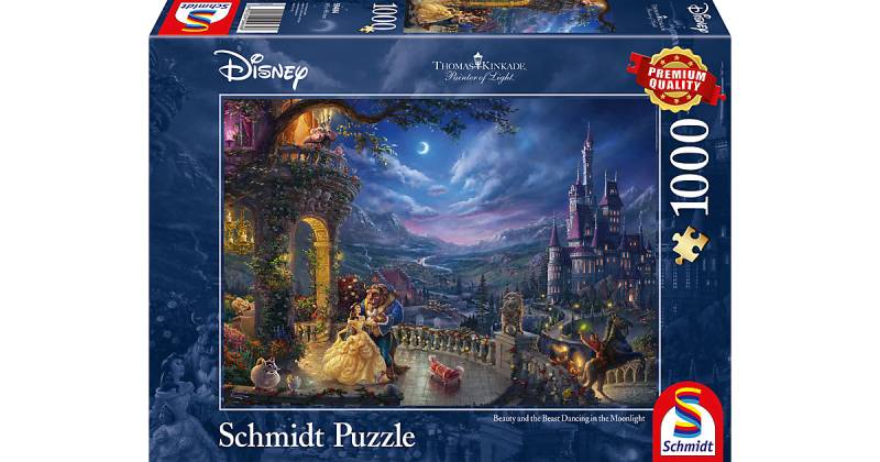 Puzzle 1000 Teile Disney, Die Schöne und das Biest, Tanz im Mondlicht von Schmidt Spiele