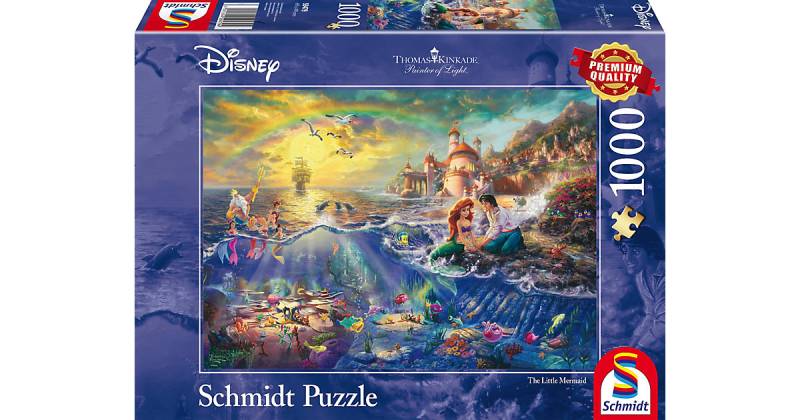 Puzzle 1000 Teile Thomas Kinkade Disney Arielle von Schmidt Spiele