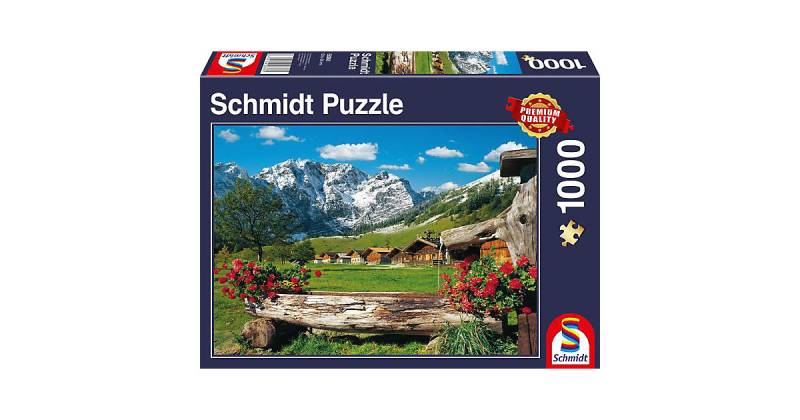 Puzzle 1000T Blick ins Bergidyll von Schmidt Spiele