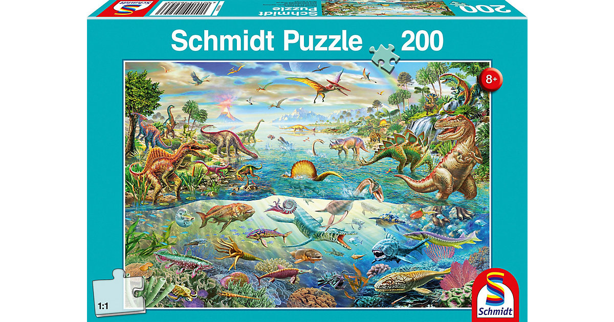 Puzzle 200 Teile Entdecke die Dinosaurier Puzzle 200 Teile Entdecke die Dinosaurier von Schmidt Spiele