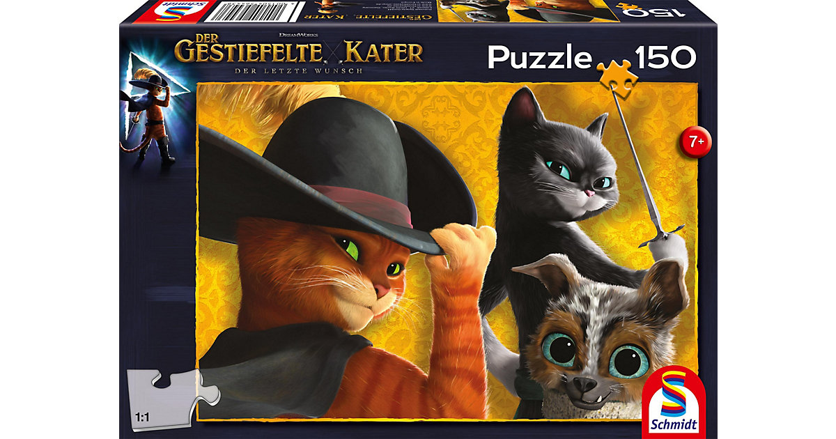 Puzzle Der Gestiefelte Kater und seine Freunde, 150 Teile Puzzle Der Gestiefelte Kater und seine Freunde, 150 Teile von Schmidt Spiele