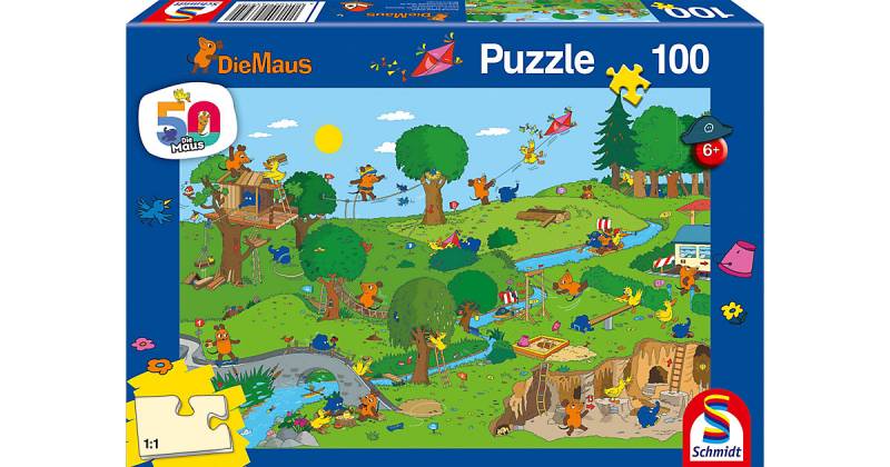 Puzzle Die Maus  Im Spielpark, 100 Teile von Schmidt Spiele