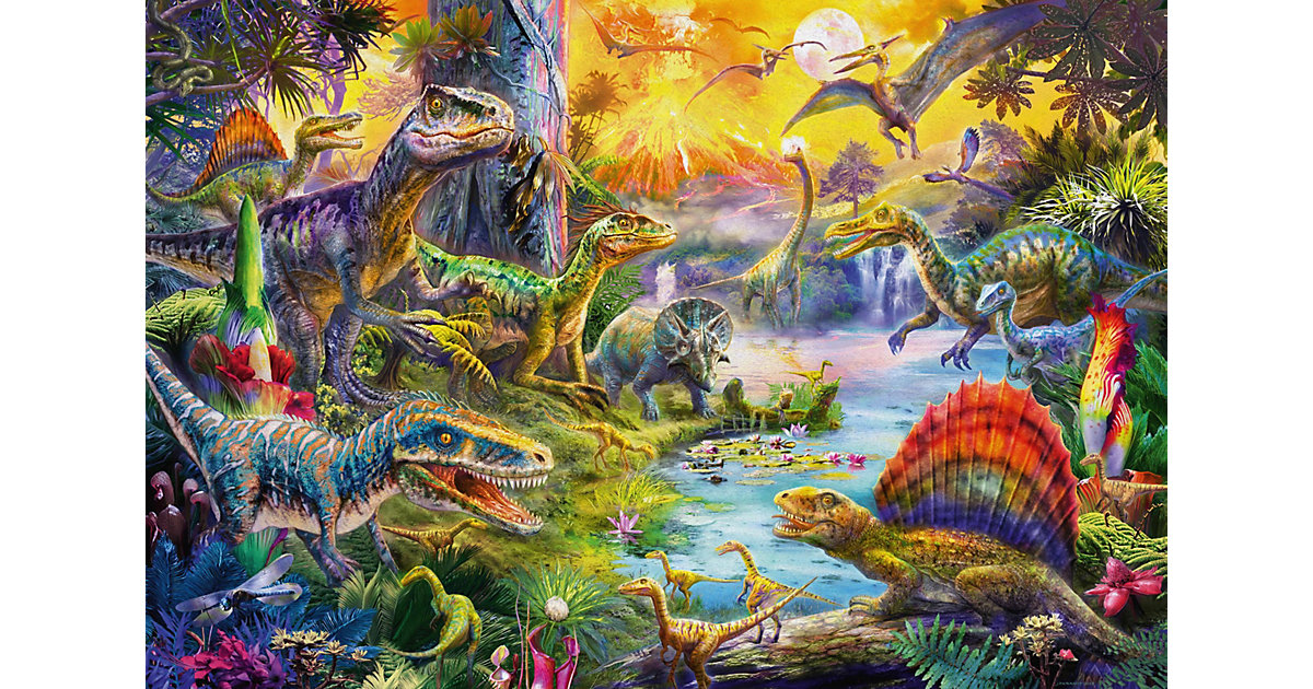 Puzzle Dinosaurier, 60 Teile + Dinosaurier-Figuren-Set Puzzle Dinosaurier, 60 Teile + Dinosaurier-Figuren-Set von Schmidt Spiele