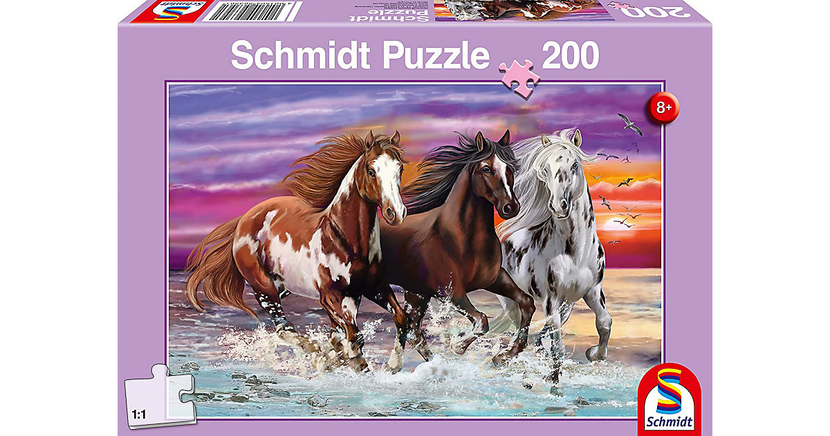 Puzzle - Wildes Pferde-Trio, 200 Teile von Schmidt Spiele