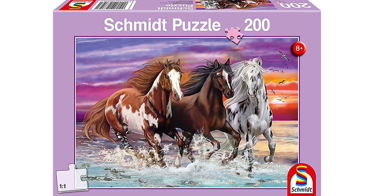 Puzzle - Wildes Pferde-Trio, 200 Teile Puzzle - Wildes Pferde-Trio, 200 Teile von Schmidt Spiele