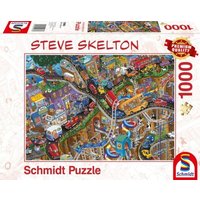 SCHMIDT 59966 Puzzle 1000 Teile S.Skelton Alles in Bewegung von Schmidt Spiele
