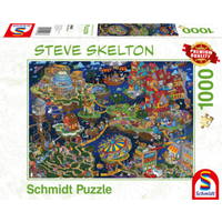 SCHMIDT 59968 Puzzle 1000 Teile Steve Skelton: Verrückte Welt von Schmidt Spiele