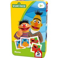 SCHMIDT SPIELE 51451 Bring-mich-mit-Spiel in Metalldose Sesamstrasse®, Memo von Schmidt Spiele