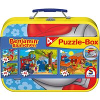 SCHMIDT SPIELE 55594 Kinderpuzzle-Box, 2 x 26, 2 x 48 Teile - Benjamin Blümchen von Schmidt Spiele