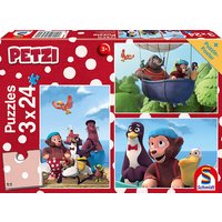 SCHMIDT SPIELE 56230 Puzzle Petzi, Beste Freunde 3x24Teile von Schmidt Spiele