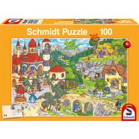 SCHMIDT SPIELE 56311 Kinderpuzzle 100 Teile Im Land der Märchen von Schmidt Spiele