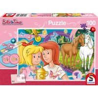 SCHMIDT SPIELE 56320 Pferdeglück, 100 Teile, mit Slap Snap Band bunt von Schmidt Spiele