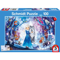 SCHMIDT SPIELE 56386 Kinderpuzzle 100 Teile Prinzessin im Winterwald von Schmidt Spiele