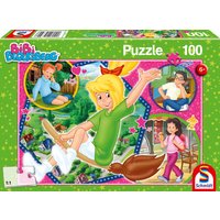 SCHMIDT SPIELE 56399 Kinderpuzzle Bibi Blocksberg 100 Teile Hex-Hex von Schmidt Spiele