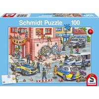 SCHMIDT SPIELE 56450 Polizeieinsatz, 100 Teile Kinderpuzzle von Schmidt Spiele
