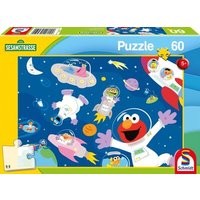 SCHMIDT SPIELE 56459 Kinderpuzzle 60 Teile SESAMSTRASSE Im Weltall von Schmidt Spiele