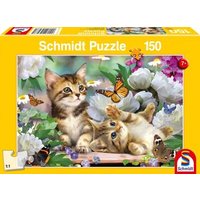 SCHMIDT SPIELE 56468 Kinderpuzzle 150 Teile Verspielte Katzenbabys von Schmidt Spiele
