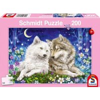 SCHMIDT SPIELE 56469 Kinderpuzzle 200 Teile Kuschelige Wolfsfreunde von Schmidt Spiele