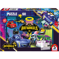 SCHMIDT SPIELE 56488 Kinderpuzzle 60 Teile DC Batwheels: Batmobile gegen Legion der Düser von Schmidt Spiele