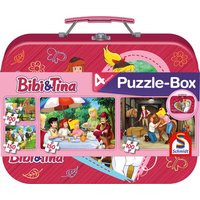 SCHMIDT SPIELE 56509 Kinderpuzzle-Box, 2 x 100, 2 x 150 Teile - Bibi & Tina von Schmidt Spiele