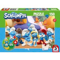 SCHMIDT SPIELE 56524 Kinderpuzzle 150 Teile Schlumpfige Freunde mit Add-on (2 Figuren) von Schmidt Spiele