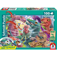 SCHMIDT SPIELE 56527 Kinderpuzzle 100 Teile Kleine Dinos, große Abenteuer von Schmidt Spiele