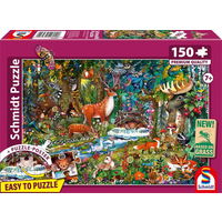 SCHMIDT SPIELE 56532 Kinderpuzzle 150 Teile Tiere in den Wäldern Europas von Schmidt Spiele