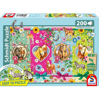 SCHMIDT SPIELE 56538 Kinderpuzzle 200 Teile Alles fürs Pferdeglück von Schmidt Spiele