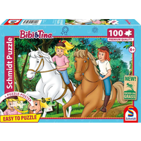 SCHMIDT SPIELE 56543 Kinderpuzzle 100 Teile Bibi & Tina, Sommerausritt von Schmidt Spiele