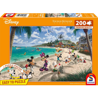 SCHMIDT SPIELE 56559 Kinderpuzzle 200 Teile Disney, Mickey & Minnie in Florida von Schmidt Spiele
