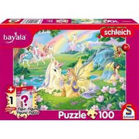 SCHMIDT SPIELE 56563 Kinderpuzzle 100 Teile Schleich®: bayala - Magische Einhörner, mit Add-on von Schmidt Spiele