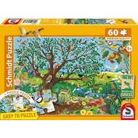 SCHMIDT SPIELE 56573 Kinderpuzzle 60 Teile Tiere im Garten von Schmidt Spiele