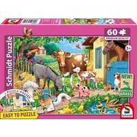 SCHMIDT SPIELE 56574 Kinderpuzzle 60 Teile Bauernhof Tiere von Schmidt Spiele